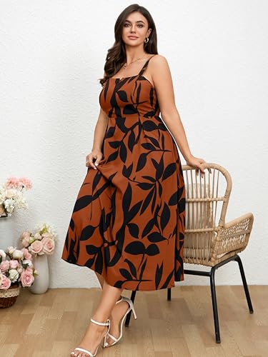 Image of RWJ Women's Plus Size Dresses with Pockets V-Neck Sleeveless Maxi Dress for Wedding Guest Dress Formal Cocktail