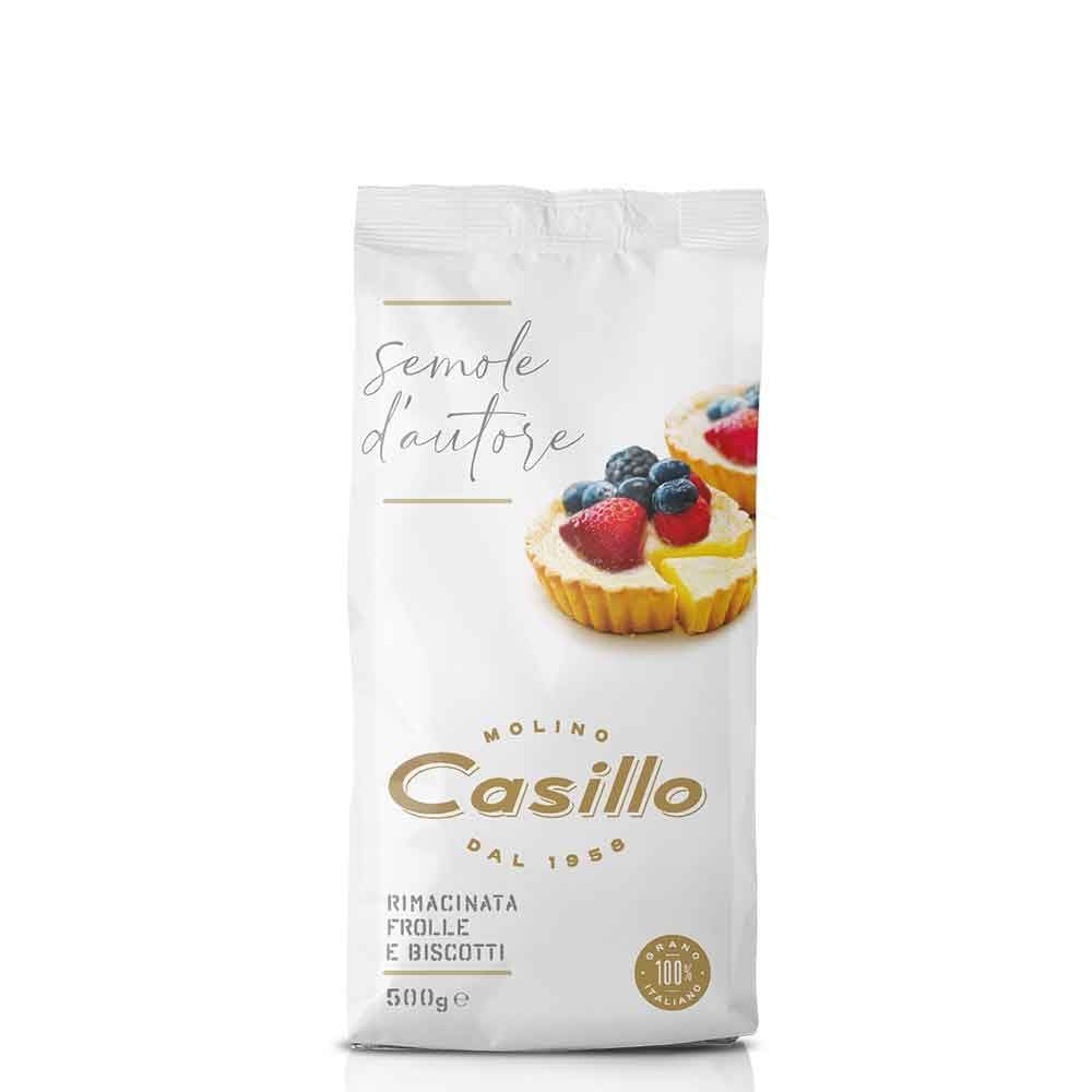 Molino Casillo Semola D'Autore Farina di semola rimacinata para galletas, pizzas y focaccia, Panzerotti y alimentos fritos, grano entero para pasta 20 x 500 g + Polpa italiana Gourmet 400 g