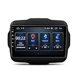 XTRONS Android 10 Car Stereo for Jeep Renegade, 9 Inch Touch Screen GPS Navigation Bluetooth Head...