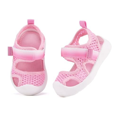 Image of BMCiTYBM Baby Boy Girl Closed Toe Summer Toddler Sandals Lightweight Shoes Infant Non-Slip First Walking Sneakers 6 9 12 18 24 Months 2-3 Years