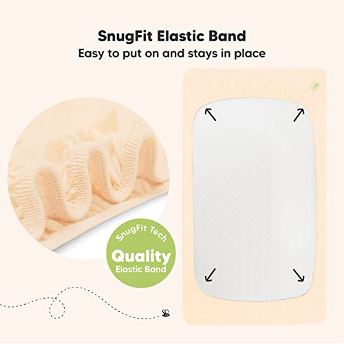 Keababies 2-Pack Organic Crib Sheets For Boys, Girls And Toddler Pillow With Pillowcase, Jumbo 14X20 - Jersey Fitted Crib Sheet - Soft Organic Cotton Toddler Pillows For Sleeping - Baby Crib Sheets #TOP2