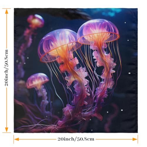 Servilletas de tela Jellyfish multicolor set 6 miniatura 2