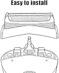 Tête de Rasoir de Remplacement 32B pour Série 3, Tête de Rasoir Adaptée pour S3 3000s 3010s 3020s 3030s 3040s 3050cc 3070cc 3080s 3090cc 310s 320 330 340 350cc etc.