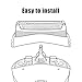 32B Replacement Shaver Head for Braun Series 3,Shaving Razor Head Suitable for Braun S3 3000s 3010s 3020s 3030s 3040s 3050cc 3070cc 3080s 3090cc 310s 320 330 340 350cc ect (2PCS)