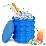 🍹🍨【LA EXPERIENCIA DE VERANO PERFECTA】El molde para cubitos de hielo es ideal para uso en exteriores e interiores, mantiene las bebidas frías durante mucho tiempo con cubitos de hielo. úsalos cubitera hielo silicona para enfriar tus cócteles artesanales, café frío helado, paletas, menta infusionada para mojitos o limonada congelada. También puedes poner diferentes alimentos en ella, y hacer deliciosos alimentos para disfrutar con amigos o familia