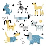FANCYEASY Cute Dog Wallpaper Peel and Stick Funny Puppy Paws...