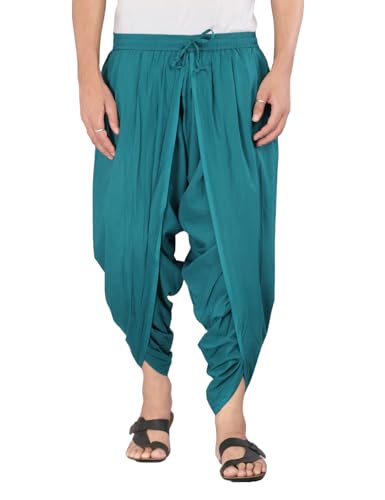 Image of Urali Men's Solid 100% Cotton Dhoti Pants - D100A