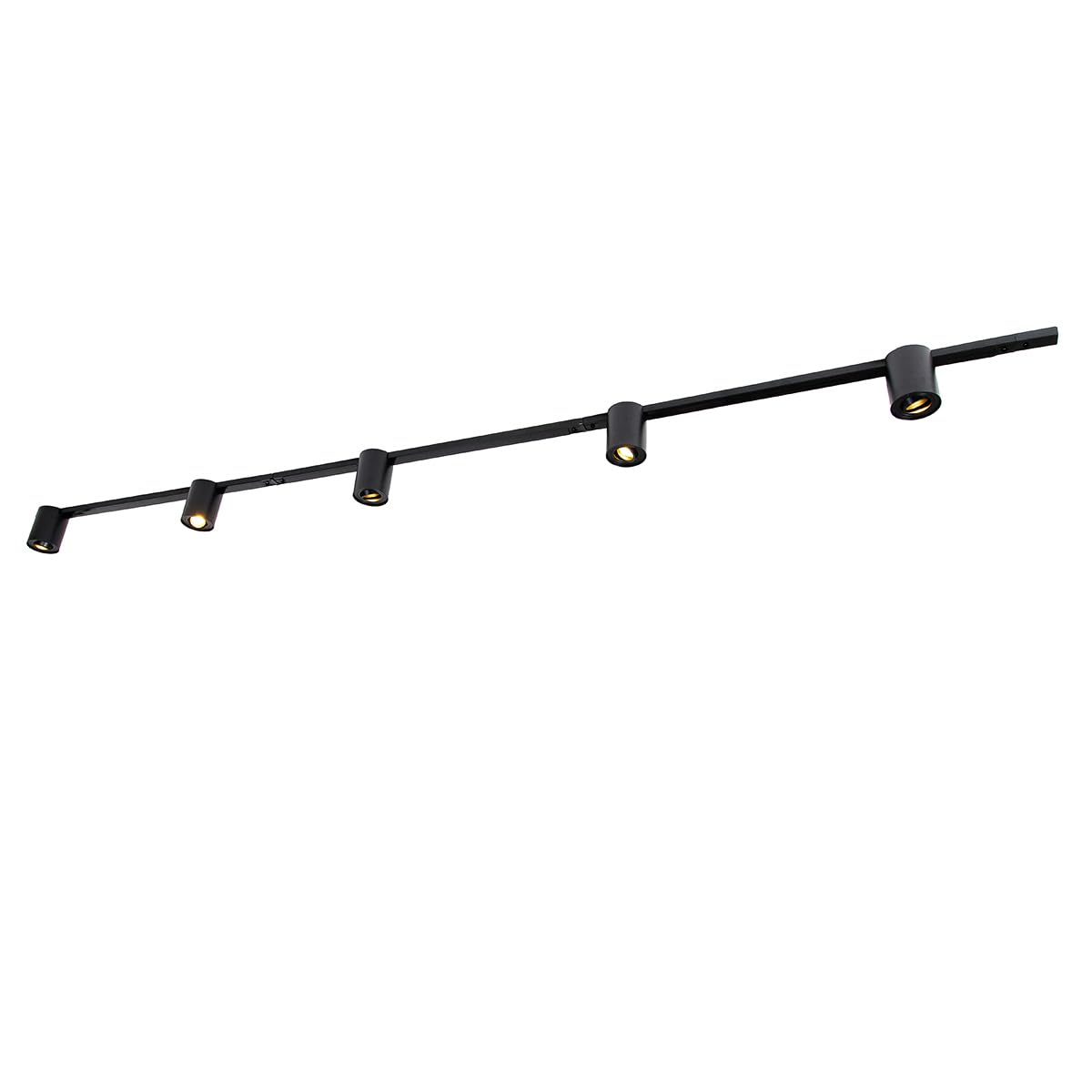Qazqa moderno kit de iluminación de carril negro 285.5 cm Rondoo Up