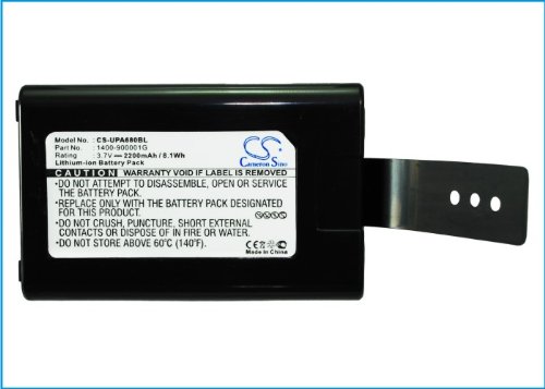Replacement Battery for Unitech 1400-900001G,1400-900005G,Fit Model Unitech HT680,PA690(2200mAh,3.70V, Li-ion)