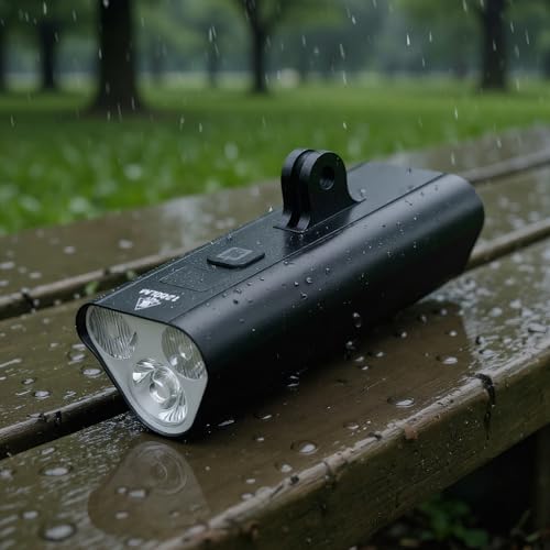 Faro de bicicleta con diseño de aluminio impermeable y luz interactiva para hombres 7