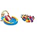 Intex 57453Np Centro Juegos Hinchable Arcoiris 297 X 193 X 135 Cm, 206 Y 175 litros + 49602Np Pack 100 Bolas Multicolor De 6,5 Cm Diámetro , Color/Modelo Surtido