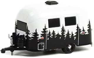 ModelToyCars 1961 Airstream 16’ Bambi Travel Trailer, White - Greenlight 34120E - 1/64 Scale Diecast Car