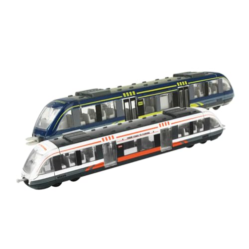 FUNOMOCYA 2pezzi Trenino Giocattolo Elettrico Per Ragazzo Ragazza Di Piccoli Giocattoli Educativi Simulazione Di Treno Colori Vivaci Adatto Per Scuola Dell'infanzia e Regalo Di Compleanno