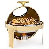 Conception Conviviale : Grâce à la fenêtre transparente du couvercle, vous pouvez vérifier le niveau des aliments sans avoir à le soulever. La conception monobloc et les quatre pieds robustes permettent une utilisation immédiate et supportent jusqu'à 20 kg sans aucun risque de basculement.