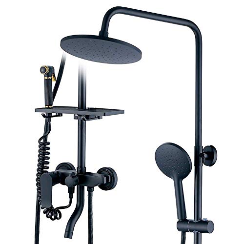 Ensemble de douche à jet supérieur et bidet réglable 4 modes - 2