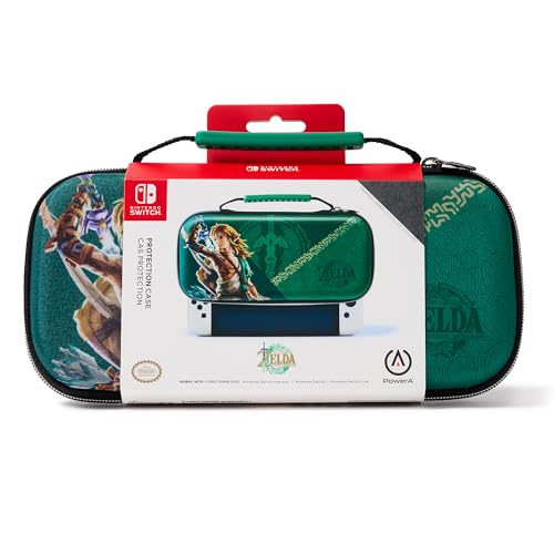 PowerA Protection Gaming Console Kit Case for Nintendo Switch - OLED Model, Nintendo Switch or Nintendo Switch Lite with Accessories Storage, The Legend of Zelda, Archaic Link (Officially Licensed) 2