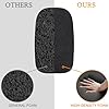 SOULWIT 4Pcs Protective Microphone Foam Cover Pop Filter for Corsair Void Series, HS35/HS55/HS60/HS65/HS70/HS80/Virtuoso Series Headphones, Mic Cover WindScreen with High-Density Foam - Black #3