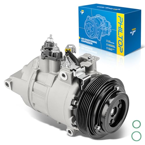 Image of PHILTOP 198380 Air Conditioner AC Compressor with Clutch Replacement for Ram 1500 Classic 2019-2022 5.7L, Ram 1500 2014-2018 5.7L, Jeep Cherokee 2022-2023 2.4L