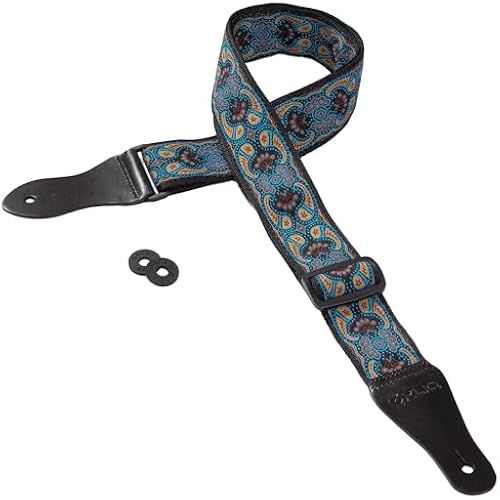 KLIQ Vintage Woven Guitar Strap for Acoustic and Electric Guitars