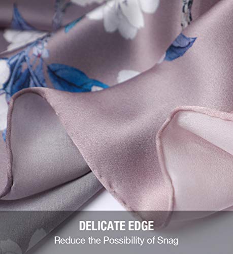 STORY OF SHANGHAI Womens 100% Natural Mulberry Silk Scarf Multi-use Scarves for Ladies, Sj02, L
