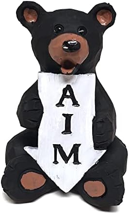 Black Bear Bathroom Decor Toilet Tank Topper Figurine - Aim image 4