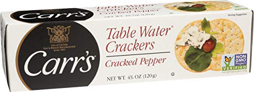 Carr's Table Water Crackers, Cracked Pepper, 4.25 Oz #TOP3