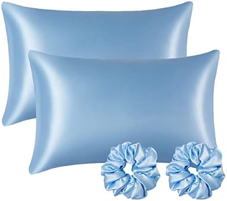 light blue pillowcase