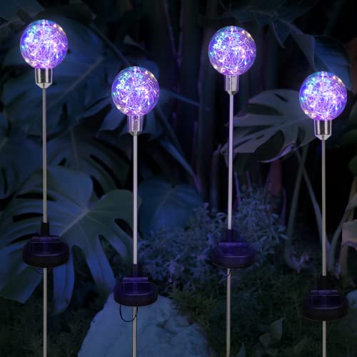 Xingtong Solar Garden Lights,2 Pack Solar Outdoor Lights,Solar Stake Lights,Solar Pathway Lights,For Solar Garden Decorations, Yard, Patio, Landscape (Multicolor) #TOP6