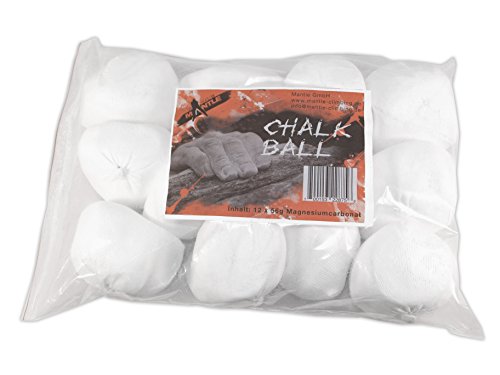 Mantle Chalkball 56g - Kletterkreide für Optimalen Grip - Magnesia im Chalk Ball zum Klettern und Bouldern im Einer- oder Mehrfachpack (12x56g)