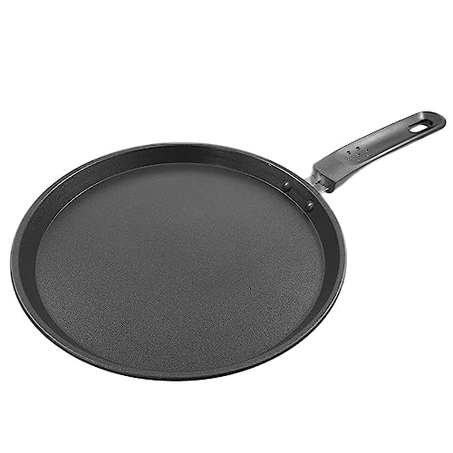 Rumplex Poêle à Crêpe 24 cm Revêtement Antiadhésif Acier au Carbone Compatible Cuisinières électriques à gaz dont Induction Cuisson Saine Saisie Parfaite