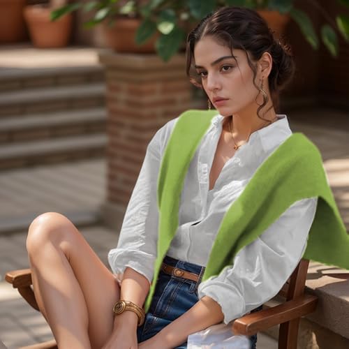 Sweater Shawl Wraps for Women Fashion Knitted Shawl Casual Knotted Shoulder Scarf Wrap Tops for Travel Holiday3