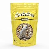 Mycelium Premium Cockatoo Plus | High in Protein & Fat | Clean & Safe Food for Large Pet Birds | Seed & Grain Mix with Vitamins, Egg, Corn, Peanuts & Whole Hemp Seed | Organic, Non-GMO 5 lb Bag