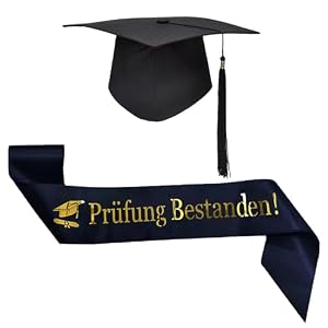 Jenich Prüfung Bestanden Schärpe mit Doktorhut