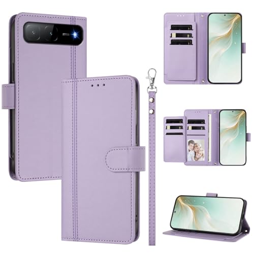 �X�}�z�P�[�X �Ή��@�� for Infinix Hot 60i 5G,�Ή��@�� for Tecno Spark Go 5G 2025 �X�}�z�P�[�X�y�E�H���b�g�f�U�C�� �f���A���J�[�h�X���b�g �L���b�V�� �t���b�v���X�^���h �����h�~�zPurple