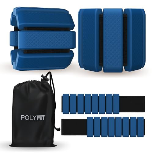 Image of Polyfit Wrist & Ankle Weights - Wearable Weights for Women, Yoga & Pilates | 1.2 lb each, 2.4 lb pair, adjustable straps, silicone design, for walking, barre, yoga, Pilates, cardio and home workouts