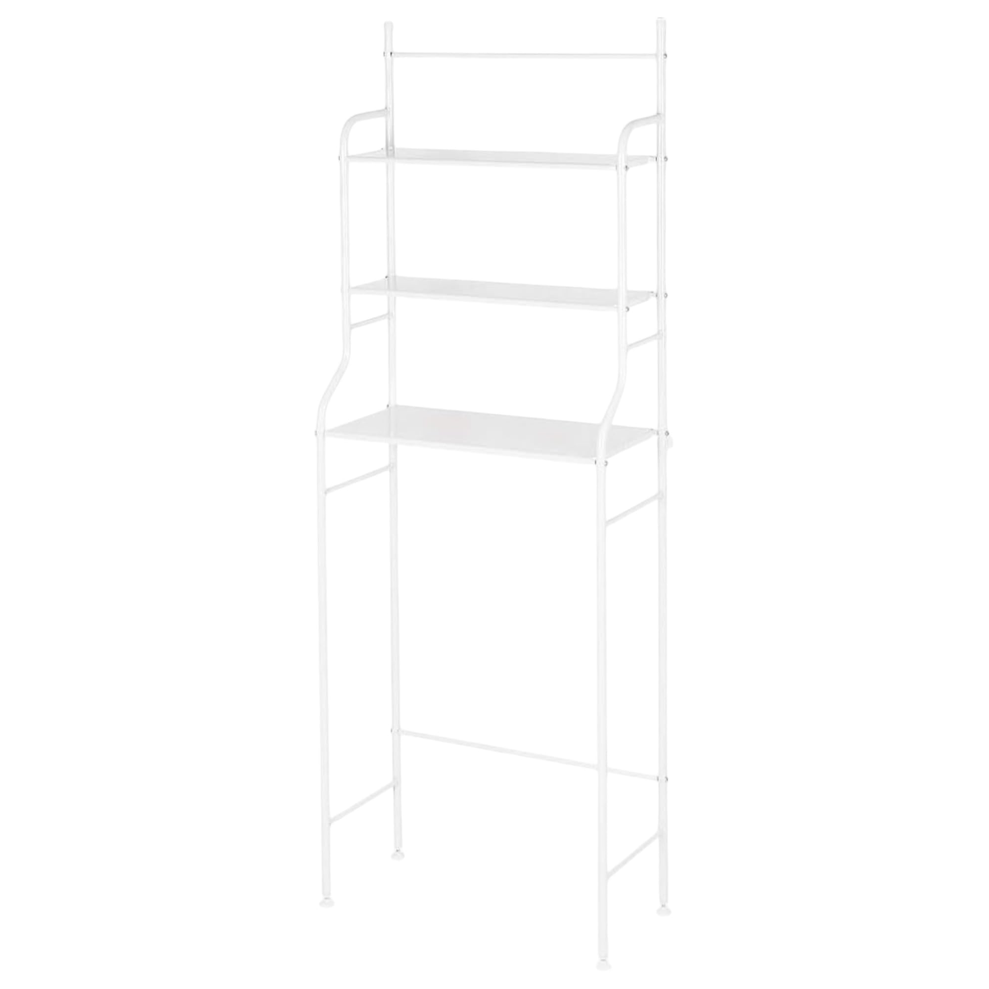 Mi Ko Mi Ka Estantería de Baño sobre Inodoro Blanco | Ahorra Espacio con 3 Baldas | Estante Almacenamiento Impermeable | Patas Ajustables en Altura estanteria Lavadora