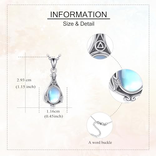 ONEFINITY Moonstone Urn Necklace for Ashes 925 Sterling Silver Butterfly/Sobriety AA Pendant Necklace Cremation Memorial Keepsake Jewelry Gifts for ashes of loved one for Women4