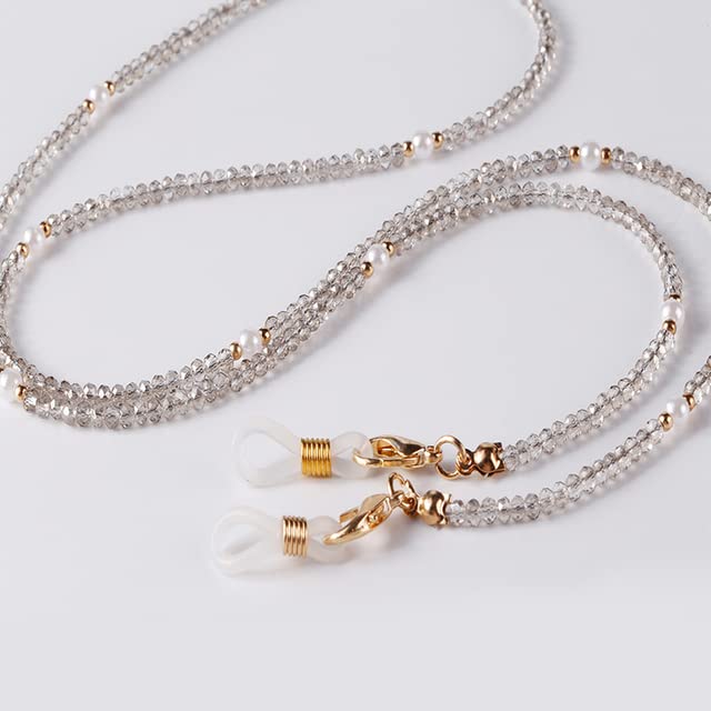 SOREZE SOREZE Collar con Correa para máscara de Cuentas Coloridas, Cadena para Gafas, Soporte para Gafas, cordón para Gafas de Sol para Mujeres y niñas, cordón para Gafas