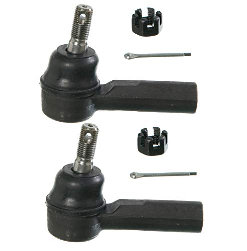 Pair Set of 2 Outer Steering Tie Rod Ends for Toyota Corrola 85-87 FWD