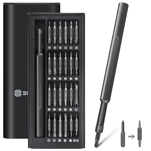 SHARDEN Precision Screwdriver Set 49 in 1 Double End Small Screwdriver Set Magnetic Repair Tool Kit for Laptop Cell Phone PC MacBook Tablet Computer PS5 PS4 Electronic Glasses Watch