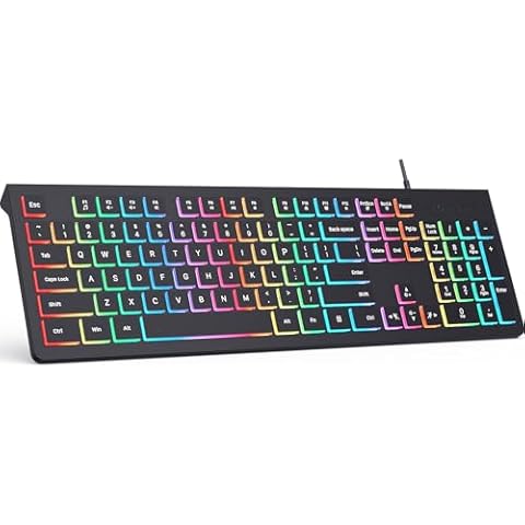 COLIKES Wired Backlit Keyboard Cover