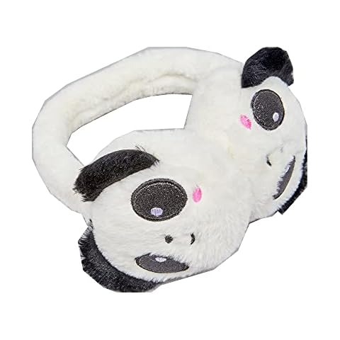 HTUK Girls Earmuffs Kids Earmuffs In Plush Cute Designs Cat Earmuffs Leopard Earmuffs Rabbit Earmuffs Sequins Earmuffs Panda Earmuffs (Panda Earmuffs) Cover
