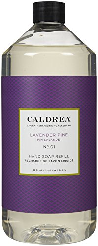 Caldrea Liquid Hand Soap Refill, Lavender Pine, 32-Ounce