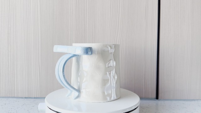 Taza de cerámica con lazo 12 oz para café miniatura 7