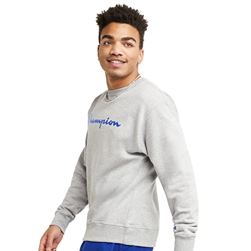 Champion Men's Powerblend Fleece Crew, Old English Script3