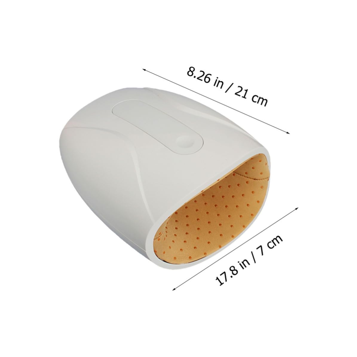 Elektrisches Handmassagegerät mit Heizfunktion, 1800mah, Abs | Weiß, Tragbar und Leicht, für Handflächen und Handgelenke, 8w Leistung