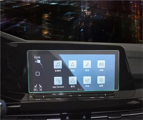 Écran LCD de voiture protégé sans reflets en verre trempé Golf MK8 GPS