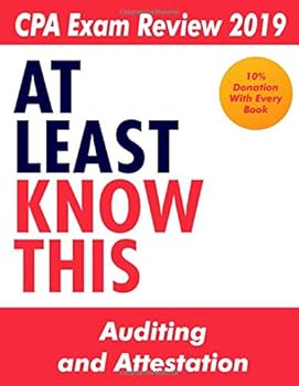 Paperback CPA Exam Review 2019 - At Least Know This - Auditing and Attestation Book