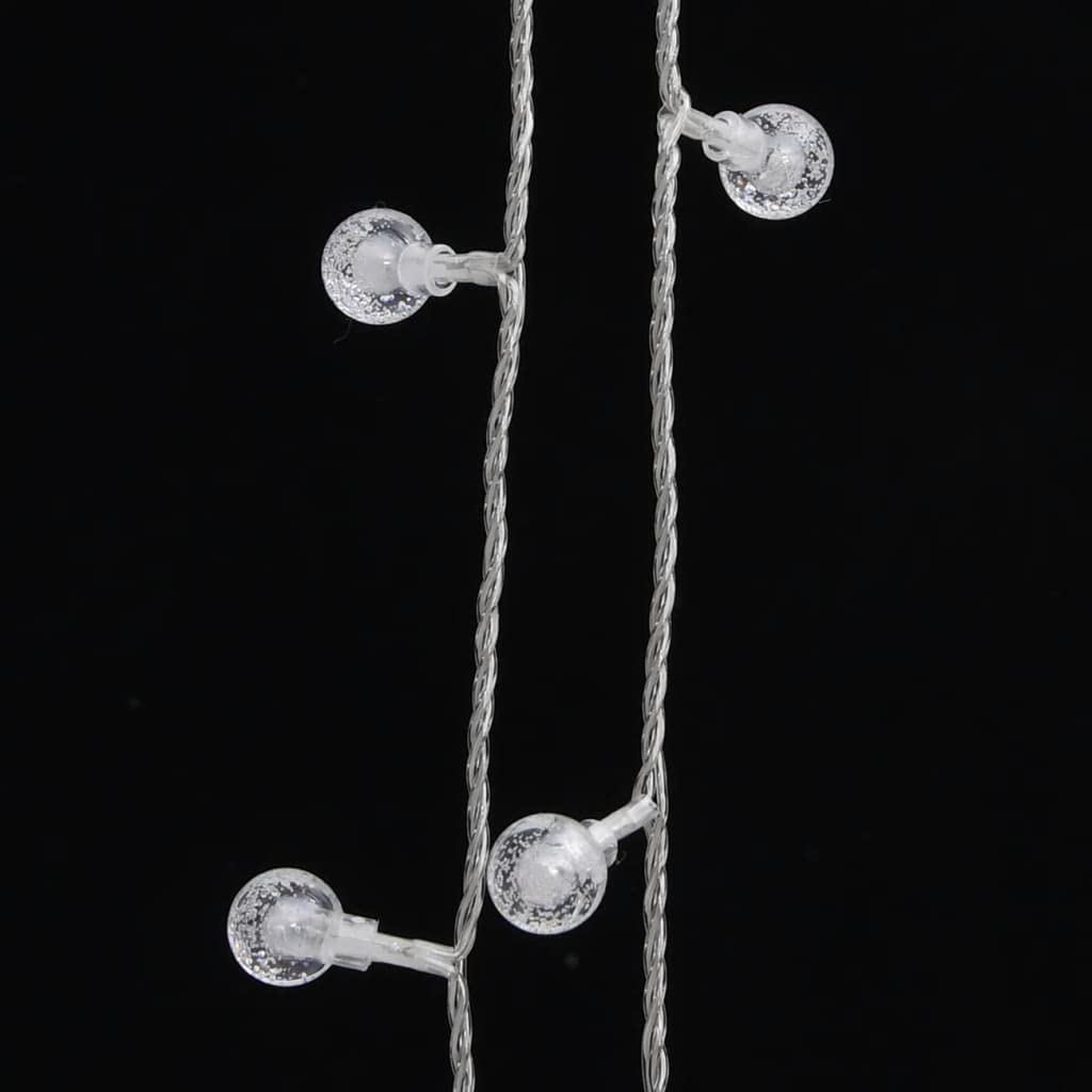 Weihnachtsbeleuchtung, Kugel-Lichterkette, 40 m, 400 LEDs, warmweiß, 8 Funktionen