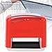 Self Inking Black Ink Stamper Automatic Press Kit for Office School Home Red ABS Material